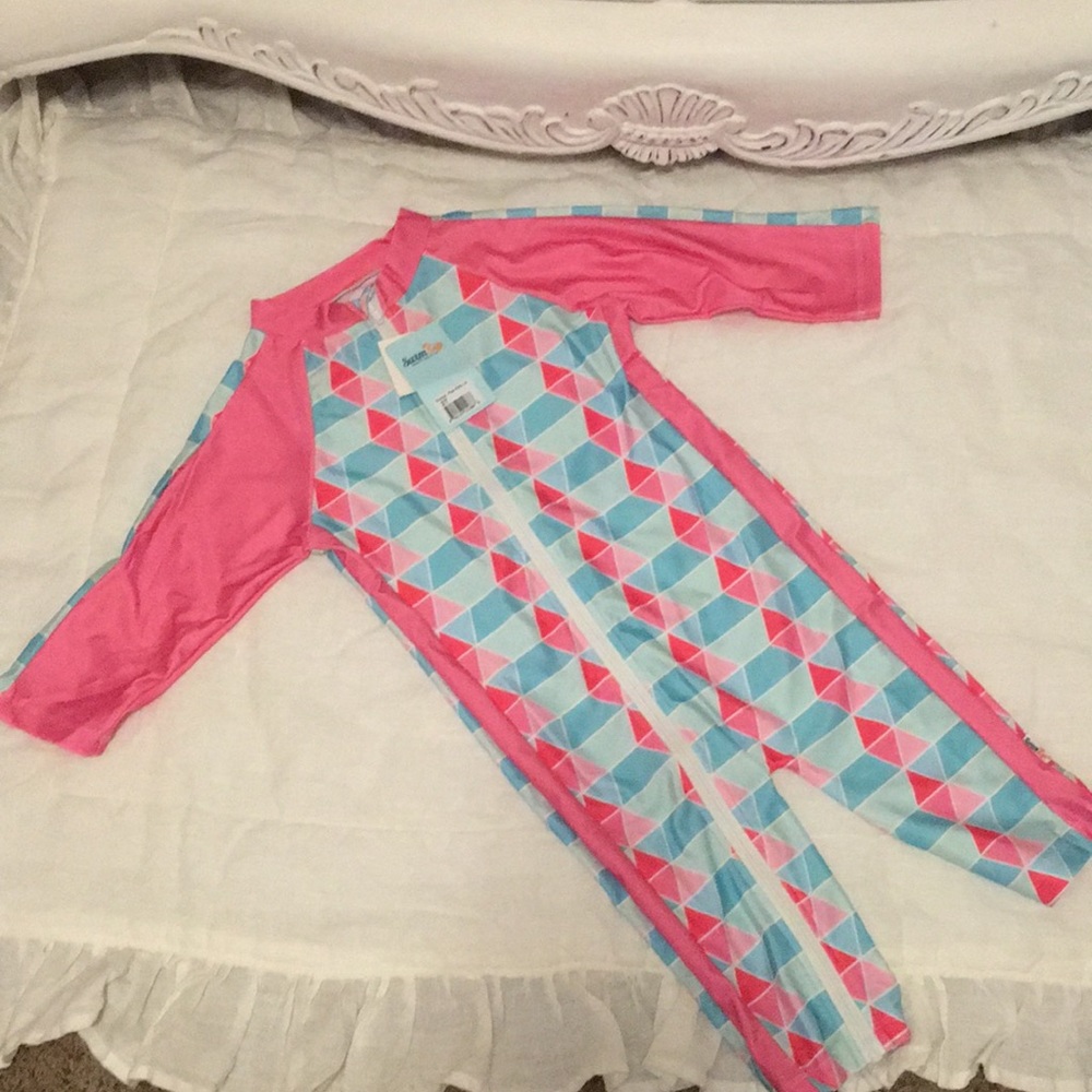 New with Tags SwimZip Romper